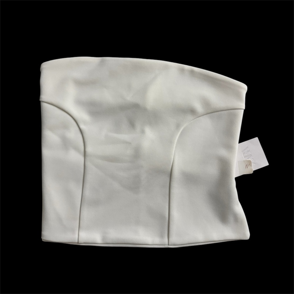 NWT ZARA Stretch White Strapless Top